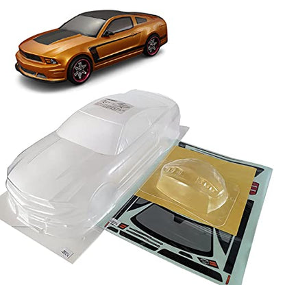 1/10 Scale RC Onroad Racing Drift Touring Car Transparent Clear Lexan Body Shell (Boss302) - style: Boss302