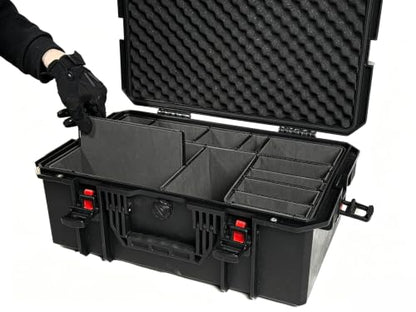 DIY Divider System for 6" Depth Cases – Adjustable Panel Kit with U-Pin Connectors & Premium Cutting Tool, Fits Pelican 1615 - color: Black-01