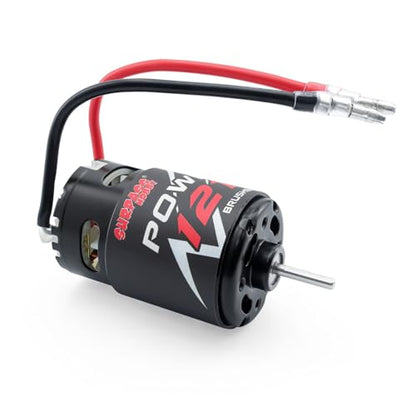 SurpassHobby 550 Brushed Motor for 1/10 Scale RC Truck Traxxas Redcat ARRMA AXIAL HSP HPI Wltoys Kyosho HELION (12T) - size: 12T