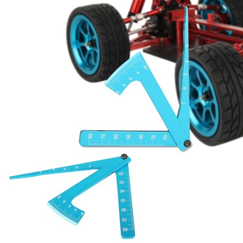 3 in 1 Height Gauge Ruler Aluminum Metal Parts Wheel 1/8 1/10 RC Road Car Set Up Tool Chassis Camber Ride Dip Angle Suspension Simple Toy
