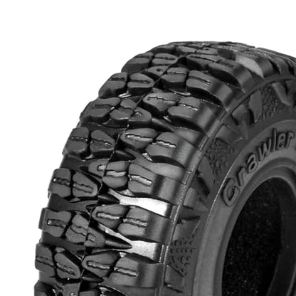 RC Dragon Claw Tires with Sponges Inserts 1.0 Crawler Tires for 1/18 TRX4M SCX24 1/24 RC Crawler Car Upgrade - size: 60 * 20mm
