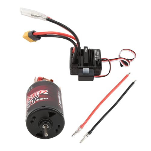 RC 550 Brushed Motor 25T with 80A ESC Combo Set for 1/10 1/12 RC Cars Upgrade Parts