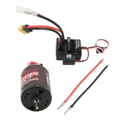 RC 550 Brushed Motor 25T with 80A ESC Combo Set for 1/10 1/12 RC Cars Upgrade Parts