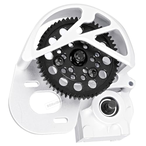 RC Aluminum Transmission Gearbox Upgrades Part for 1/10 Axia1 SCX10, SCX10 II 90046 90047 Wraith,AX10 RC Crawler car,Alloy Center Transmission Gearbox,Silver - color: Sliver(1pc)