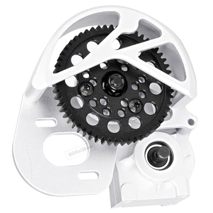 RC Aluminum Transmission Gearbox Upgrades Part for 1/10 Axia1 SCX10, SCX10 II 90046 90047 Wraith,AX10 RC Crawler car,Alloy Center Transmission Gearbox,Silver - color: Sliver(1pc)