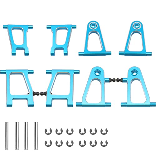 8Pcs ShareGoo Aluminum Alloy Front & Rear Suspension Arms Set A Arms Compatible with Tamiya TT01 TT01D TT01E 1/10 RC Car Upgrade Parts