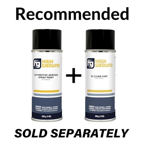 HIGH GROUND Factory Matched Automotive Spray Paint for Ford Automobiles (PQ Race Red Solvent)