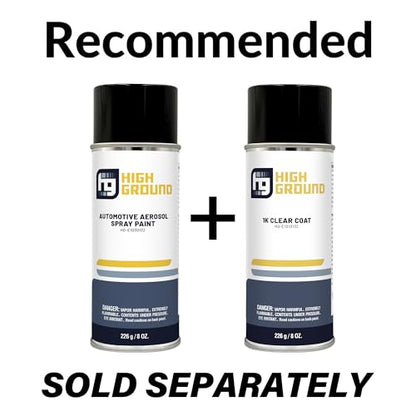 HIGH GROUND Factory Matched Automotive Spray Paint for Ford Automobiles (PQ Race Red Solvent)
