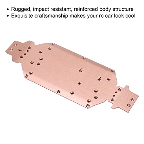 RC Car Chassis Plate, Aluminum Alloy Metal Chassis with High Rigidity and Durable Construction for 1:14 144001 144002 144010 Remote Control Car Upgrade Part