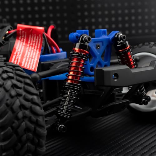 All Metal Shocks Front Rear Oil Shocks Absorber for Tra-xxas 1/18 LaTrax Teton Desert Prerunner Shock Absorber Damper Set 1/18 RC Upgrades Parts Replace Parts 7660 7665(4-Pack) (Red) - color: Red