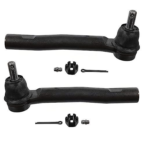 Detroit Axle - AWD 3.5L Front Steering Knuckles & Wheel Hub Bearings Outer | Tie Rod Ends Replacement for 2008-2013 Toyota Highlander - 4pc Set - size: 4SU50518/Kit