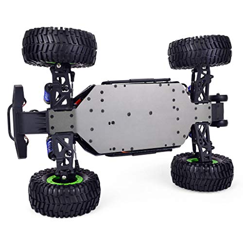 1/10 Scale 4WD RC Cars for Adults Brushless+Wheel，Max 43 MPH Off-Road Fast RC Cars (Green) - color: Green
