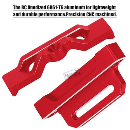 RC Tall Battery Holder Mount Hold Down Upgrades Part for 1/10 Slash 2WD/Slash 2WD VXL/F0rd F-15O Raptor 2WD,Aluminium Battery Mount Plate Tray Battery Holder Mount,#5827 Red - color: Red(for 1/10)
