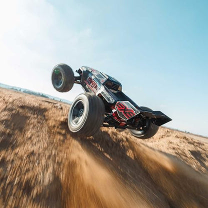 ARRMA 1:8 Kraton 6S EXB Ready to Run, Clipless Body, Basher Monster Truck RC Remote Controlled, Powerful and Stable with Brushless Motor, Battery and Charger Not Included, Black, ARA8708V6T1
