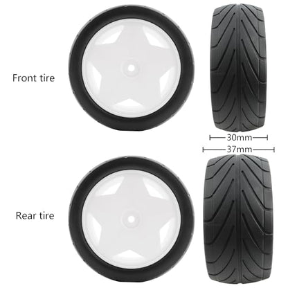 4 Pieces 12mm Hex Off-Road RC Eletric Buggy Wheels & Tires for 1/16 1/14 1/12 1/10 Scale H16PL JC16EP 16207 124010 144010 124017 124018 RC Buggy Trucks Cars