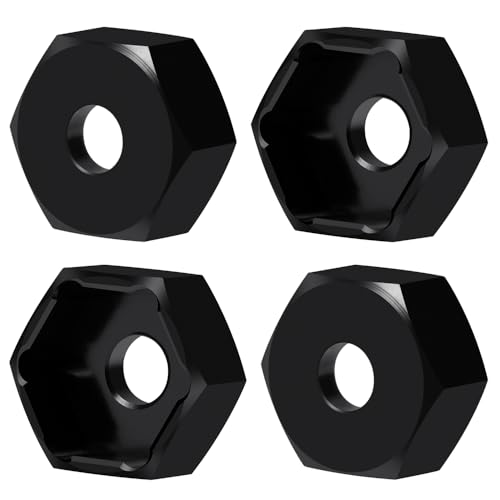MOHERO 4Pcs 10mm to 12mm Wheel Hex Hub Adapters Combiner Aluminum Wheel Spacers for 1/10 Yokomo RC Drift Car Upgrade Parts
