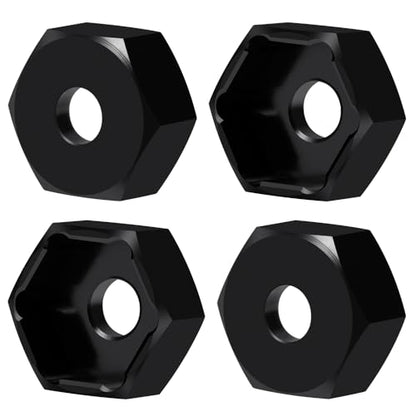 MOHERO 4Pcs 10mm to 12mm Wheel Hex Hub Adapters Combiner Aluminum Wheel Spacers for 1/10 Yokomo RC Drift Car Upgrade Parts
