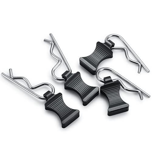 SWX RC Body Clips Pins with Pull Taps for 1/6 RC Crawler Car Axial SCX6 AXI05000 Upgrades Parts (Black) | Body Clips, Pull Taps, Body Pins, Axial SCX6, 1/6 Crawler, Black