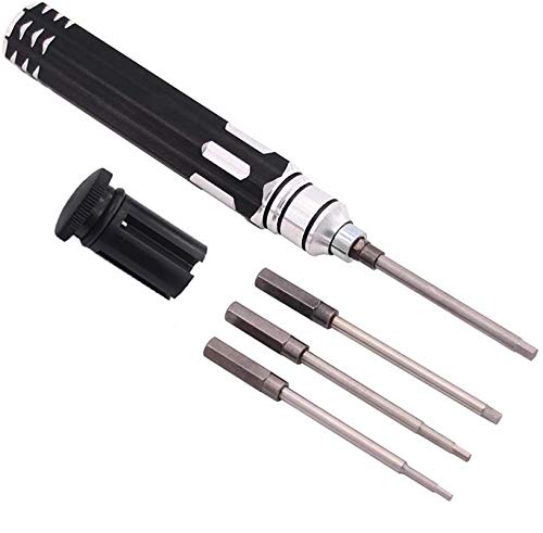 ShareGoo 4 in 1 Metal 1.5/2.0/2.5/3.0mm Allen Hex Key Driver Set,RC Hexagonal Screwdriver Repair Tools for RC Car Quadcopter Helicopter Drone Airplane Boat