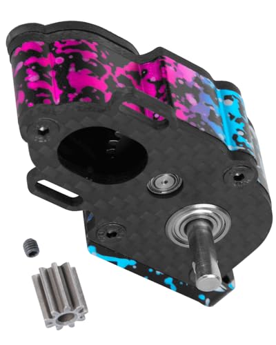LCG Transmission Box Gearbox Upgrades Part for 1/10 RC Crawler car SCX10 SCX10 ii 90047 Wraith,Center Transmission Gearbox,Aluminum Middle Transmission Hops Up,Colorful