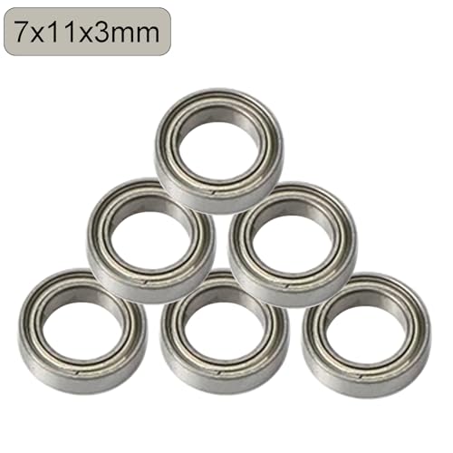 18PCS Ball Bearing Set 4x7x2.5 4x8x3 7x11x3mm Compatible with Wltoys 1/14 144001 RC Car Upgrade Parts
