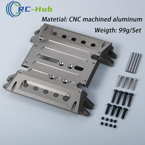 Center Gear Box Mount Aluminum Skid Plate for 1/10 Axial Wraith 90018 90048 | CNC-Machined,Aluminum Alloy,Easy to Install