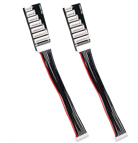 2-8S Lipo Balance Charging Board XH Connector for iCharger 308 406 408 Duo | Supports 2S-8S Lipo/LiHv, XH connector plug, works with Icharger 308/406/408 Duo ISDT Charger, 22AWG silicon wire,lightweight