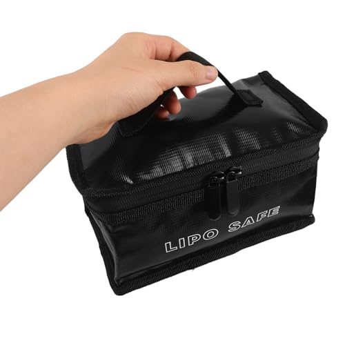 Outanaya Fireproof Lipo Charging Bag for Rechargeable and Lithium Batteries Battery Protective Case with High Temperature Resistance PVC and Non-Woven Fabric Material and Transport