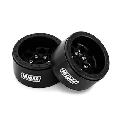 INJORA 1.0 Aluminum Offset -4.7mm Beadlock Wheel for 1/24 1/18 RC (W1013)