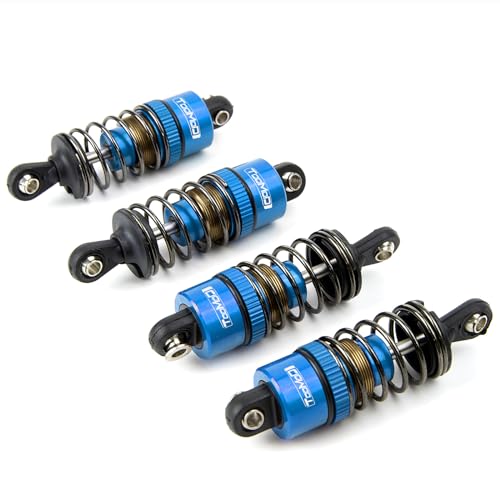 50MM Oil Shock Absorbers Upgrade Compatible with 1/10 RC Cars | Fits Tamiya TT-01/02 / M03-06 / TA05/06 / M05 / M06 - Oil Damper Upgrade - Blue - color: Blue