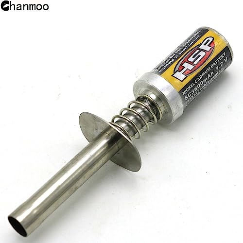 Nitro Engine Glow Plug Igniter Starter Tool Combo with Fuel Bottle & Repair Wrench Screwdriver Kit, Portable RC Starting Tools for 1/8 1/10 RC Crawler Truck Car Redcat HSP Traxxas Axial Kyosho