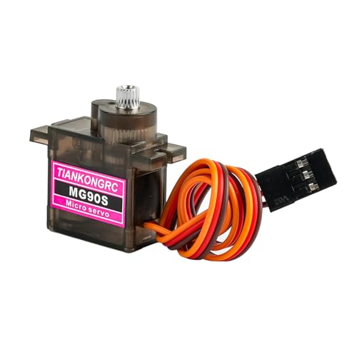 MG90S Micro Servo Kit Full Metal Gear with Mechanical 90° Limit, Coreless Motor 2kg·cm Torque for RC Car Robot Helicopter Arduino (Pack of 4) - style: 4PCS MG90S - 180 Degree