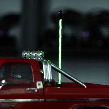 INJORA LED Whip Light Bottom Fixed for 1/18 TRX4M 1/24 RC Crawlers (Green) - color: Green