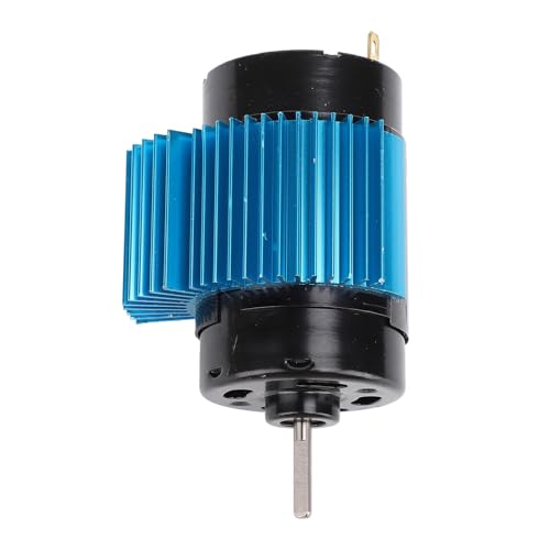 Alomejor 550 RC Car Motor, Brushed Motor with Cooling Fan and Heat Sink, for Axial SCX10 HPI JL 90046 Slash 1:10 RC Crawler (21T) - size: 21T