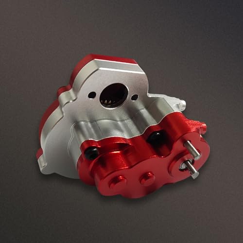 RC Metal Transmission Center Gearbox Case with Gear for FMS FCX18 LC80 1/18 RC Crawler Car Upgrades Parts Complete Gearbox Transmission Case for FMS FCX18 Accessories (Sliver) - color: Sliver