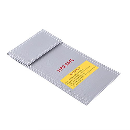 RC Lipo Guard Battery Safety Bag Explosion-Proof Charging Bag Protector 100x200mm for Safe Storage and Handling of Lithium Polymer Batteries