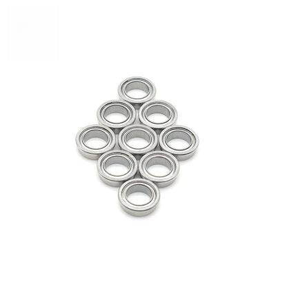 10pcs FR168ZZ Miniature Flanged Ball Bearing 6.35x9.525x3.175mm ABEC-7 Chrome Steel 1/4x3/8x1/8 Inch Double Metal Shielded - size: FR168ZZ 6.35x9.525x3.175