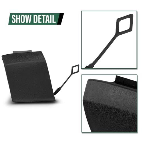 LQI Rear Bumper Tow Eye Hook Cover Cap Black A2538850700 | Compatible with Benz GLC 300 4Matic, Base 2016-2019,Compatible with Benz GLC 43 for AMG 4Matic 2017-2019 - size: Rear | Fit Benz X253 GLC300 GLC43 AMG 2016-2019