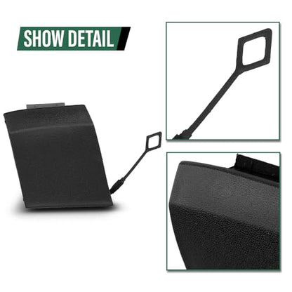 LQI Rear Bumper Tow Eye Hook Cover Cap Black A2538850700 | Compatible with Benz GLC 300 4Matic, Base 2016-2019,Compatible with Benz GLC 43 for AMG 4Matic 2017-2019 - size: Rear | Fit Benz X253 GLC300 GLC43 AMG 2016-2019
