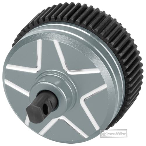RC Differential Upgrades Part for 1/10 Drag Slash Chevrolet C10 & F0rd Mustang(Only for 272R Transimission),Alloy Aluminium w/Steel Gear Diff Hops Up,Replace #9480,Titanium - color: Titanium(for 2wd)