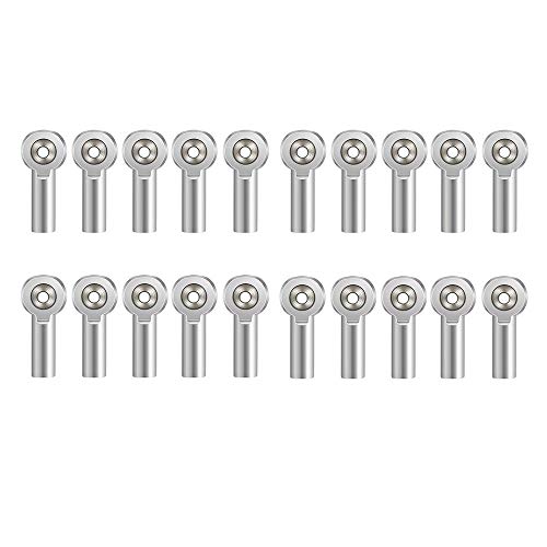 QUE-T M4 Metal Link Rod End Ball for 1/10 RC Crawler Car SCX10II 90046 D90 CC01 Trx4 (Pack of 20) - color: 20pcs