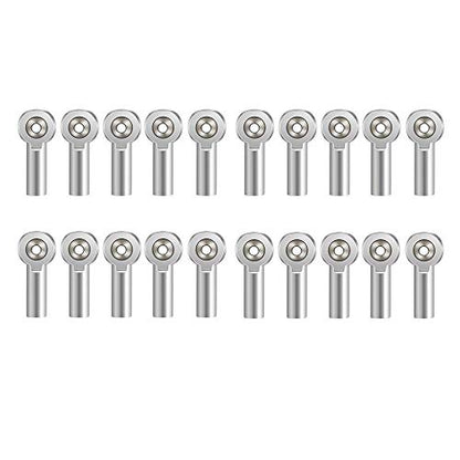 QUE-T M4 Metal Link Rod End Ball for 1/10 RC Crawler Car SCX10II 90046 D90 CC01 Trx4 (Pack of 20) - color: 20pcs
