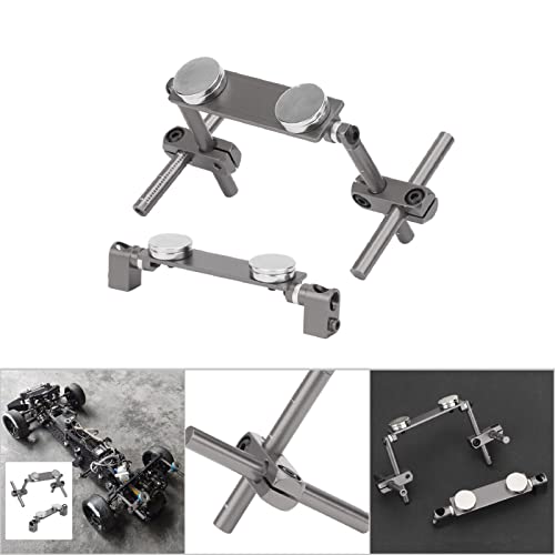 Milltrip RC Magnetic Body Mounts,Magnetic Body Shell Mount | Aluminum Magnetic Body Shell Mount Kit, Body Post Mount for 1/10 RC Racing Car(Titanium) - color: Titanium