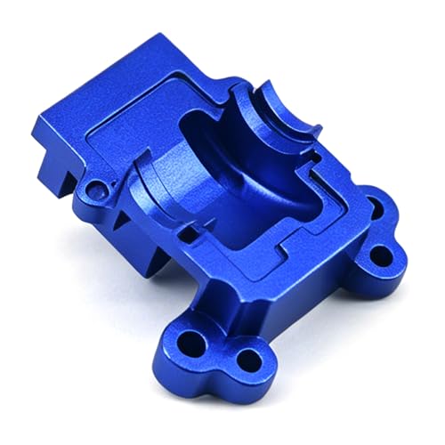 Aluminum Upgrade Parts Set for ARRMA 1/16 Mini Kraton 3S, Front/Rear Upper/Lower Arm, Gearbox Cover, Wing, Steering Link (Blue Rear Gearbox Cover) - color: Blue Rear Gearbox Cover
