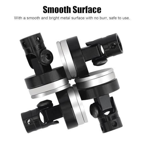8pcs Magnetic Invisible Body Post Mounts for 1/8 1/10 Scale RC Cars Black Aluminum Alloy Stealth Design Easy Installation