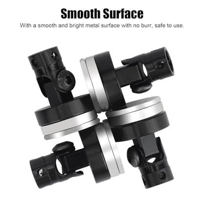 8pcs Magnetic Invisible Body Post Mounts for 1/8 1/10 Scale RC Cars Black Aluminum Alloy Stealth Design Easy Installation