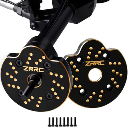Brass Portal Weights Covers Steering Knuckle Caps Housing Counterweight for Axial SCX10 III AXI03007 & Capra 1.9 UTB AXI03004 1/10 RC Rock Crawler Weight Hangers (Black Gold) - color: Black Gold