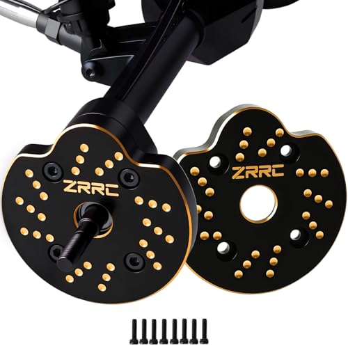 Brass Portal Weights Covers Steering Knuckle Caps Housing Counterweight for Axial SCX10 III AXI03007 & Capra 1.9 UTB AXI03004 1/10 RC Rock Crawler Weight Hangers (Black Gold) - color: Black Gold