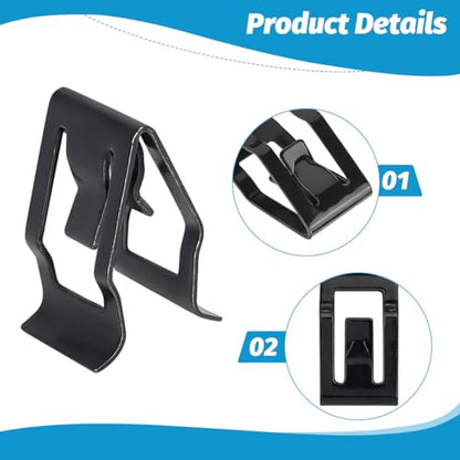 30PCS Car Dashboard Trim Clips, Metal U-Shaped Vehicle Front Console Dash Retainer, Automotive Dash Console Panel Fastener Replacement Accessories, Universal for SUV Truck Sedan - size: 30PCS