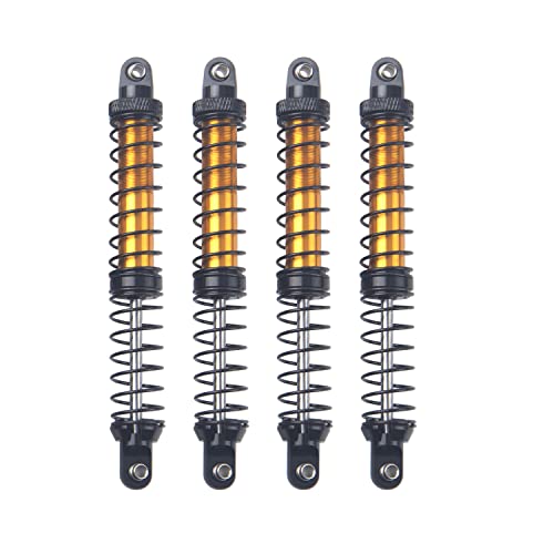 4Pcs ShareGoo Metal Shock Absorber 70/80/90/100/110/120mm Damper Compatible with Tamiya CC01 Traxxas TRX4 Axial SCX10 D90 D110 RR10 1/10 RC Crawler Car (110mm Hole Distance) - size: 110mm Hole Distance